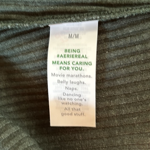 NWT Aerie Rebel Ribbed Tie One Shoulder Crop Top - Picture 6 of 8